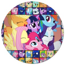 RMLP2Z My little pony micii ponei imagine comestibila din icing D20cm